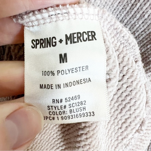 Spring + Mercer Taupe Cowl Neck Sweater Size Medium - Picture 9 of 10